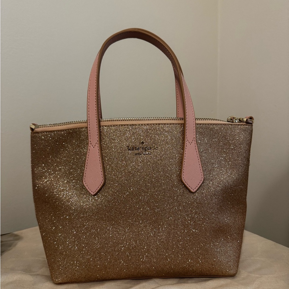 Kate Spade Pink Glitter Tote Bag